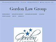 Tablet Screenshot of gordonlawgroup.com